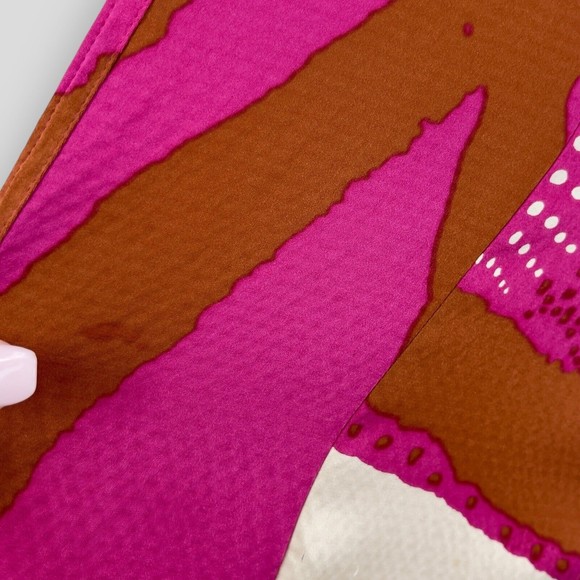 DVF Diane von Furstenburg Womens Margot Silk Printed Button Front Shift Dress 6 - Picture 13 of 16